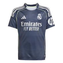 Cargar imagen en el visor de la galería, CAMISETA 2A EQUIPACIÓN DEL REAL MADRID 2025/26 JR