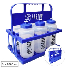 Cargar imagen en el visor de la galería, PACK ZASTOR 6 BOTELLAS 1 LITRO CON PORTABOTELLAS