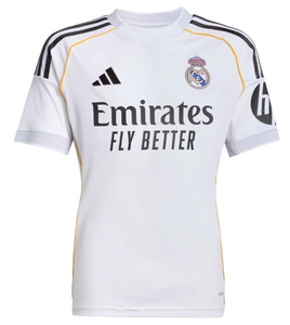 CAMISETA 1A EQUIPACIÓN REAL MADRID 2025/26 JR
