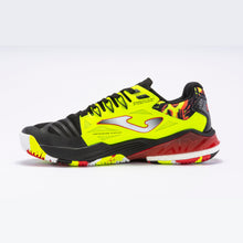 Cargar imagen en el visor de la galería, ZAPATILLAS T.SPIN 23 CLAY HOMBRE NEGRO AMARILLO FLÚOR
