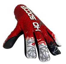 Load image into Gallery viewer, GUANTES DE PORTERO HO SOCCER FIRST EVOLUTION NEGATIVE MARK RED
