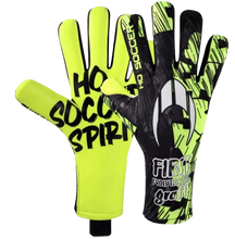 Cargar imagen en el visor de la galería, GUANTES DE PORTERO HO SOCCER FIRST EVOLUTION III NG GRAFFITI LIME
