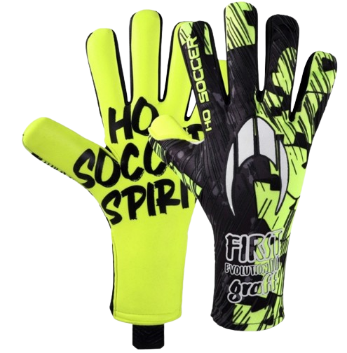 GUANTES DE PORTERO HO SOCCER FIRST EVOLUTION III NG GRAFFITI LIME