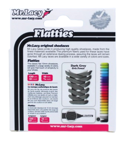 CORDONES FLATTIES MR.LACY GRIS OSCURO