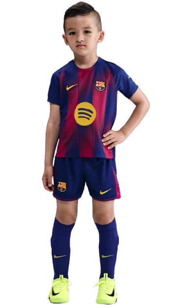 CONJUNTO 1A EQUIPACIÓN FC BARCELONA 2025/26 JR
