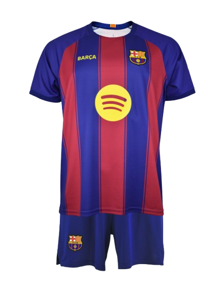 CONJUNTO 1ª EQUIPACIÓN BARÇA 2025/26 JR