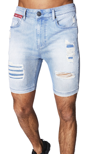 11 Degrees Rip And Repair Denim Shorts Skinny Fit - Squaddra Street: Tienda de Ropa en Manresa