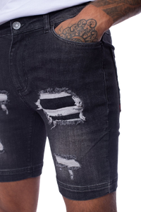 11 Degrees Rip And Repair Denim Shorts Skinny Fit - Squaddra Street: Tienda de Ropa en Manresa