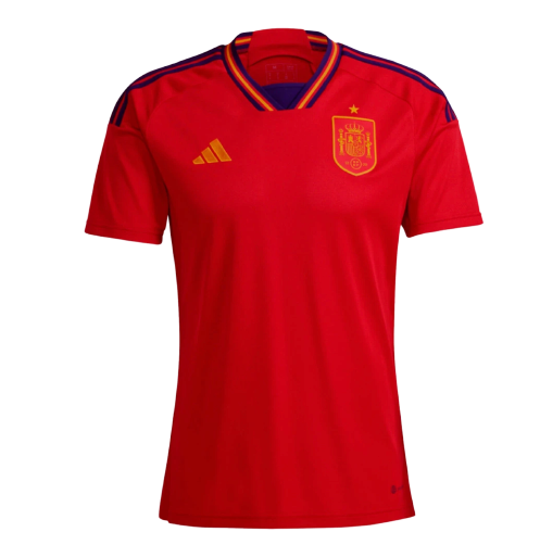 CAMISETA ESPAÑA 1ª EQUIPACIÓN MUNDIAL DE QATAR 2022-23 JR