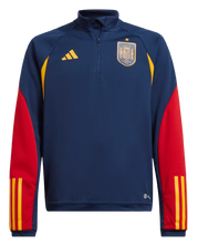 Cargar imagen en el visor de la galería, SUDADERA ADIDAS ENTRENAMIENTO ESPAÑA MUNDIAL DE QATAR 2022-2023 JR
