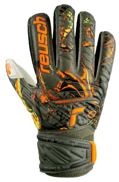 GUANTES DE PORTERO REUSCH ATTRAKT FINGER SUPPORT JR (HIERRO)