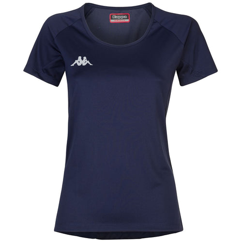 Camiseta Kappa Mujer Fania Azul - Squaddra Street: Tienda de Ropa en Manresa