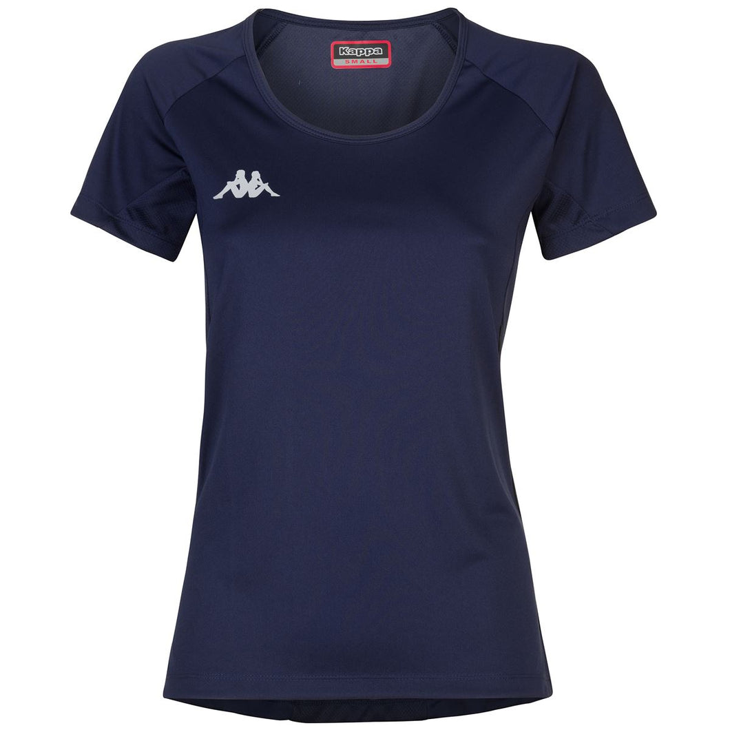 Camiseta Kappa Mujer Fania Azul - Squaddra Street: Tienda de Ropa en Manresa